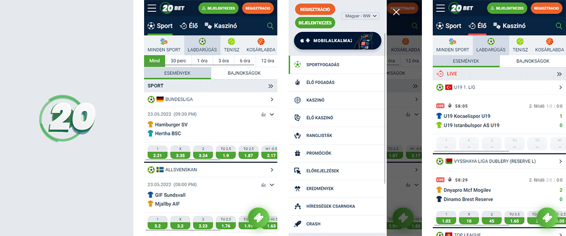 20bet mobil weboldal