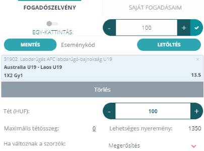 A 22bet fogadáscsúszás