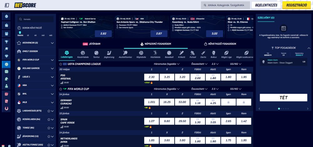 BetScore Magyarországon