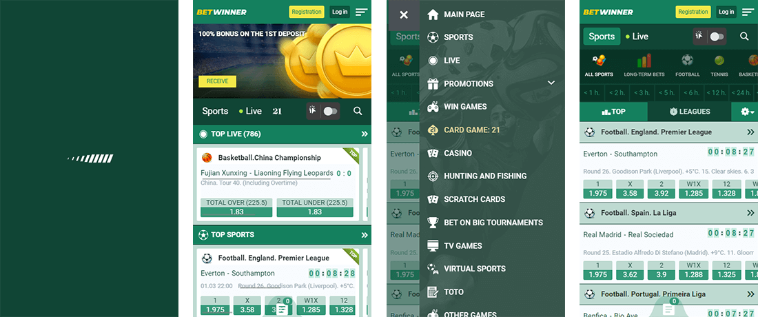 A BETWINNER mobil weboldalán bárhol megteheted a tétjeidet