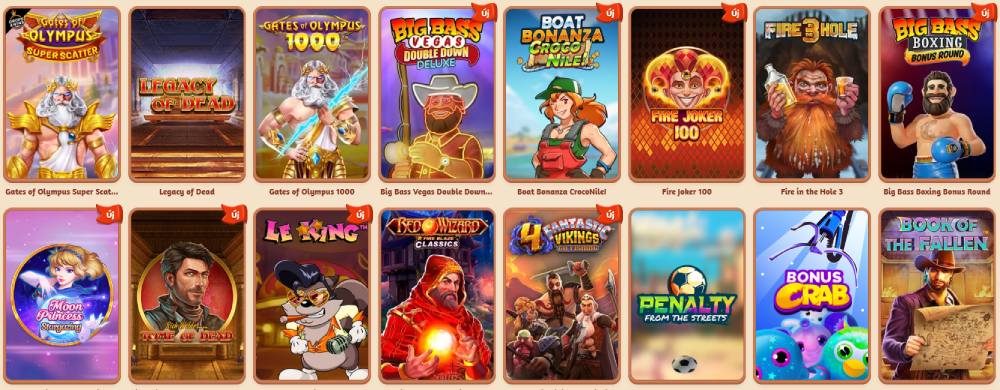 BillyBets kaszinó játékok