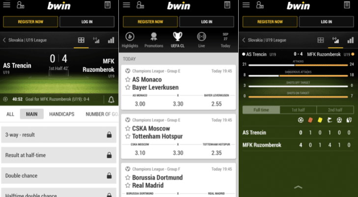 Bwin mobil platformja