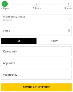bwin regisztrációs űrlap