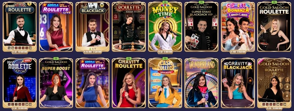 Diva Spin kaszinó élő játékok