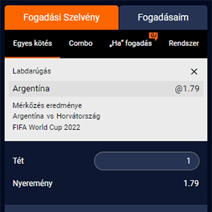 Dreambet fogadószelvény