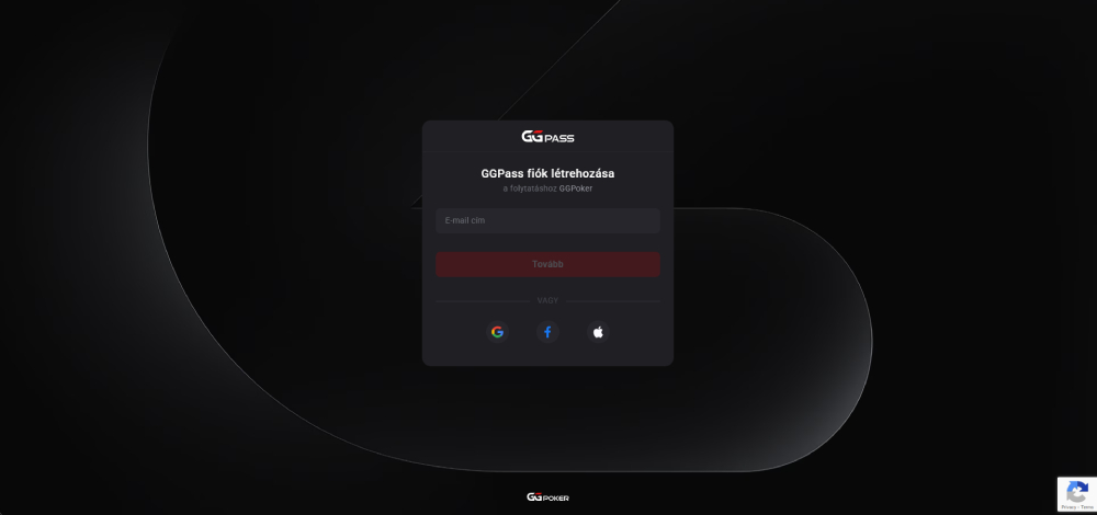 GGPoker regisztráció
