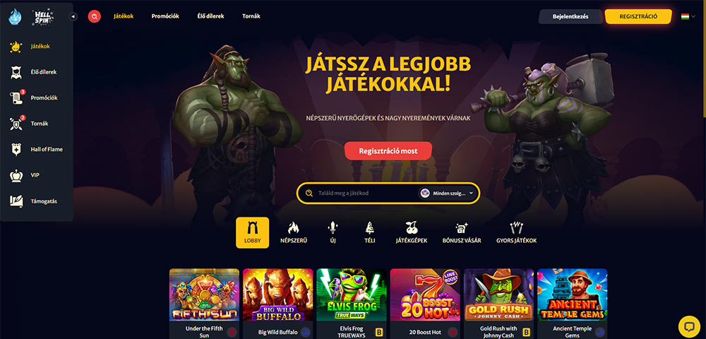 Hell Spin casino Magyarország