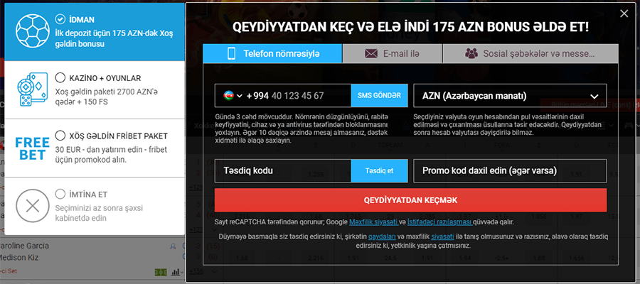 Megapari qeydiyyat