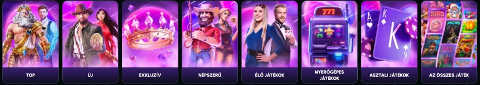 NovaJackpot casino játékok