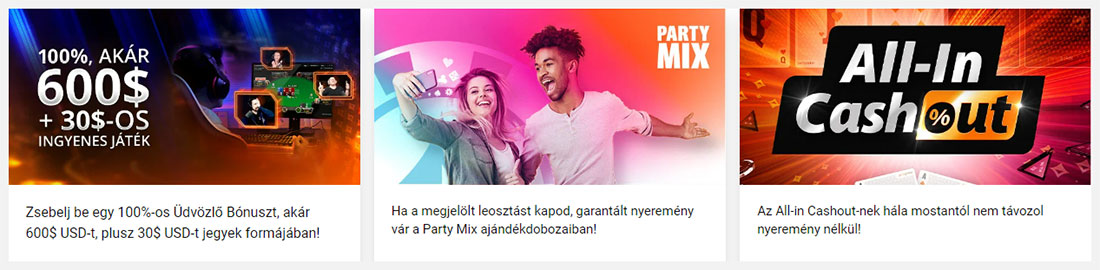 Partypoker promóciók