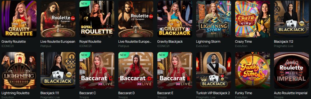 Ritzo Live Casino