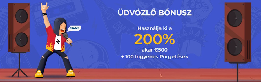 Rolling Slots casino üdvözlő bónusz