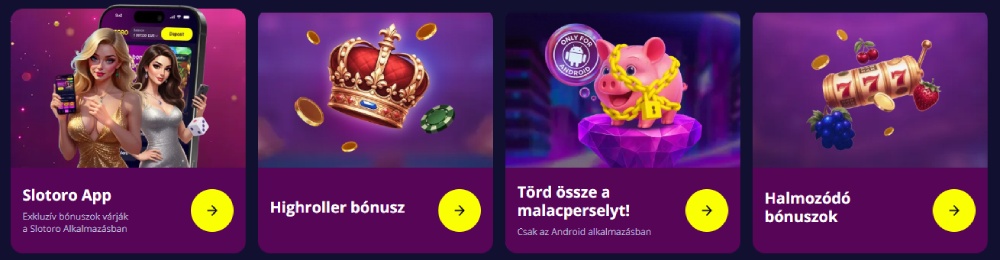 Slotoro casino bónusz