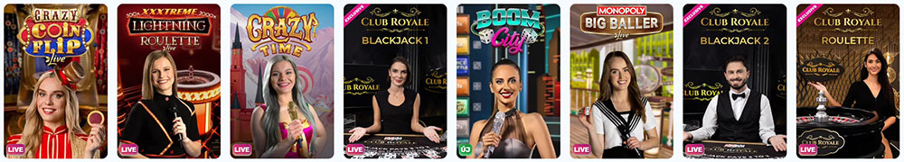 Slots Palace élő kaszinó játékok