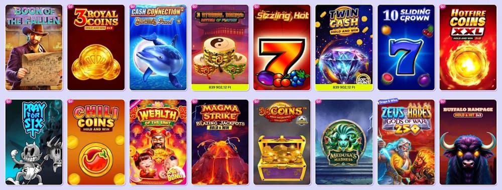 Spinbara kaszinó játékok