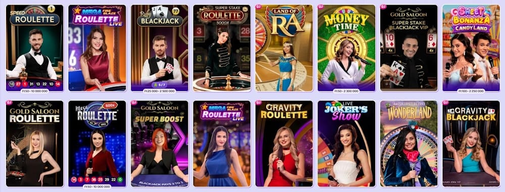 Spinbara kaszinó élő játékok