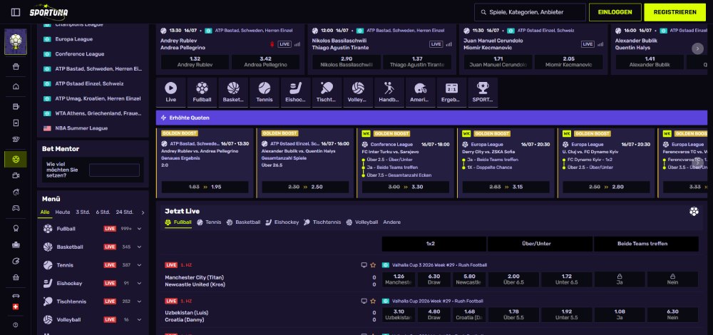 Sportwetten bei Sportuna