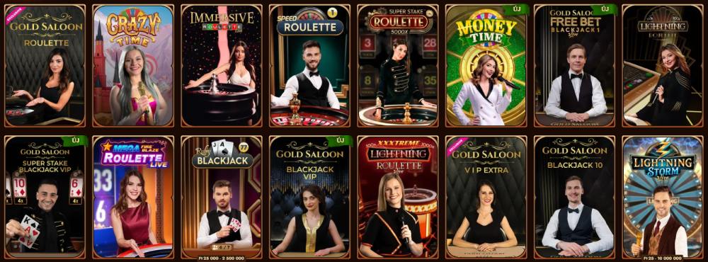 WildRobin kaszinó élő játékok