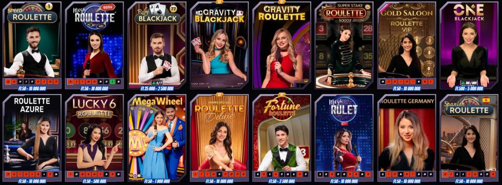 Winrolla kaszinó élő játékok